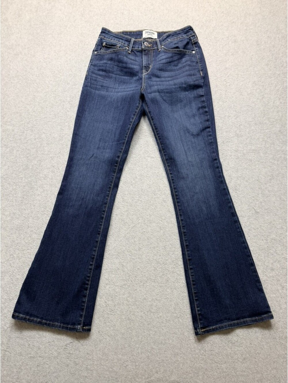 Denizen Levi's Womens Mid Rise Bootcut Jeans 28x32 Dark Wash Blue Denim